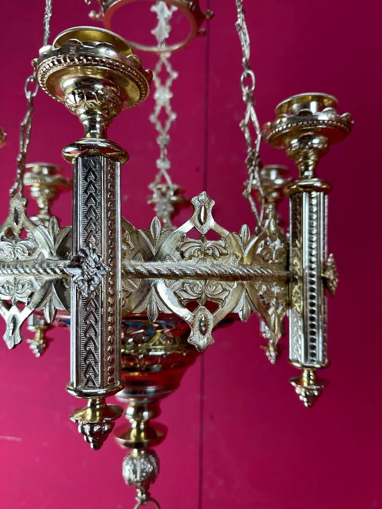 Pair Romanesque - Style Matching Sanctuary Lamps