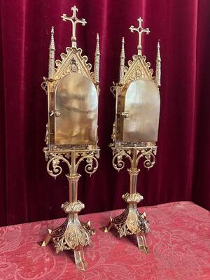 Pair Romanesque - Style Reliquaries