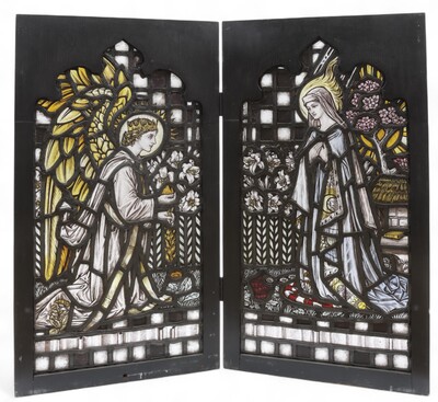 Stained Glass Windows Annunciation en Glass, Netherlands