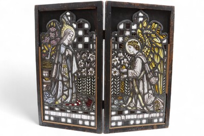 Stained Glass Windows Annunciation Expected ! en Glass, Netherlands