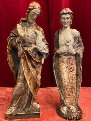 Statues By : Terraco Beesel en Terra - Cotta Glazed, Beesel Netherlands 20 th century