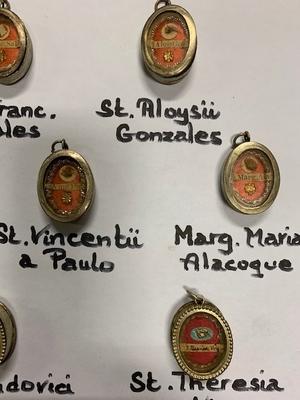 Series Of 12 Relics All Originally Seales en Silver, Italy 19th century