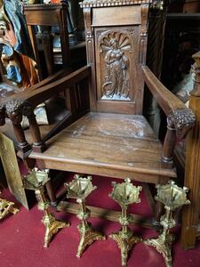 antique gothic set of 2 chairs and couch - Church Furniture - Fluminalis