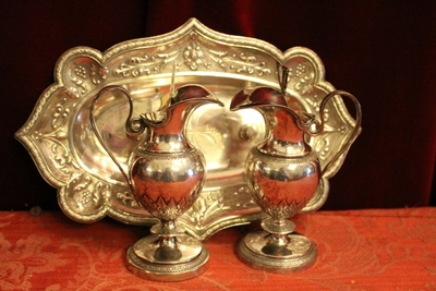 Cruets.  en silver, Belgium 19th century