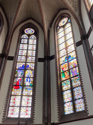 Stained Glass Windows Expected !! Netherlands  19 th century ( Anno 1855 )