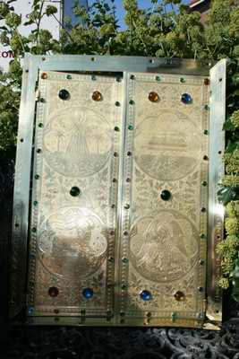 Tabernacle Doors en BRASS, DUTCH 19TH CENTURY