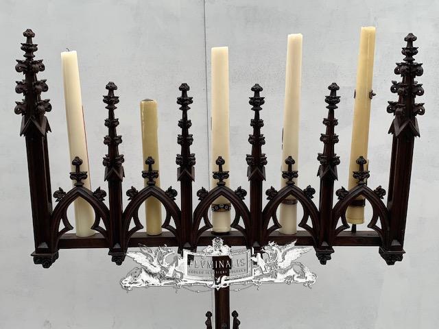 Gothic Style Wooden Candlesticks - 151 cm Height - Candelabra/Candlesticks  - Lighting
